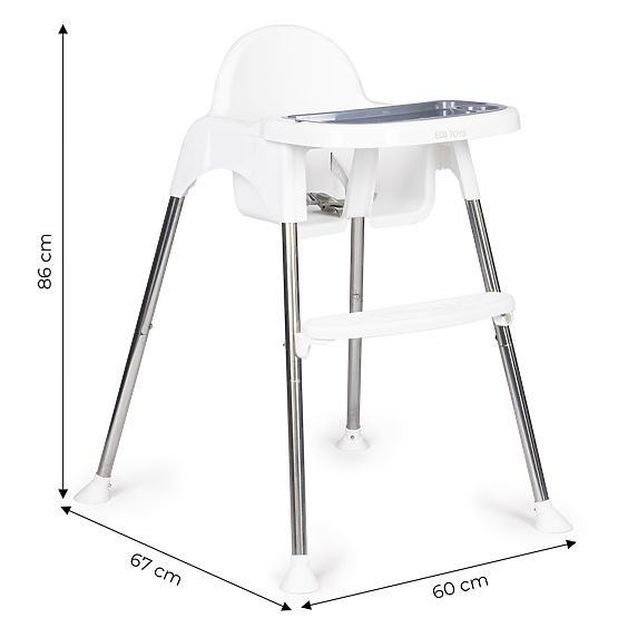 Dječja hranilica 2u1 s pladnjem i pojasevima ECOTOYS