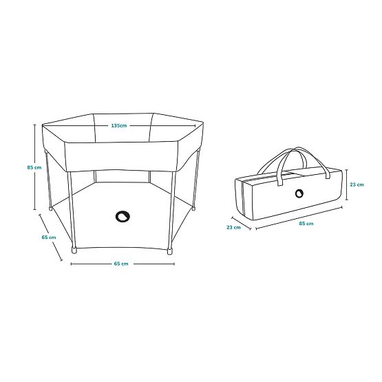 Dječja ogradica Roel - Green Limon