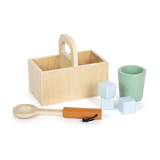 Dječja industrijska kuhinjica s kuhinjskim otokom