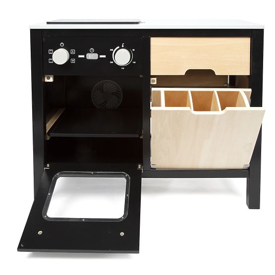 Dječja industrijska kuhinjica s kuhinjskim otokom