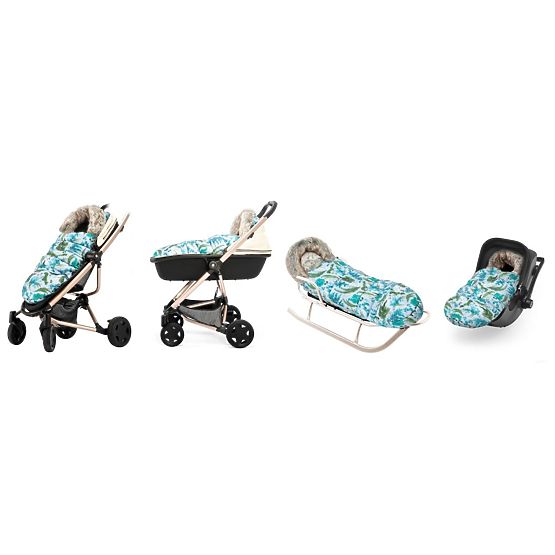 Dječja jakna od flisa s krznom - Zimski vrt