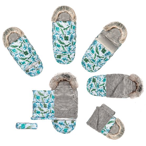 Dječja jakna od flisa s krznom - Zimski vrt