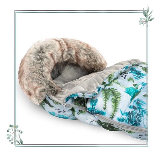 Dječja jakna od flisa s krznom - Zimski vrt