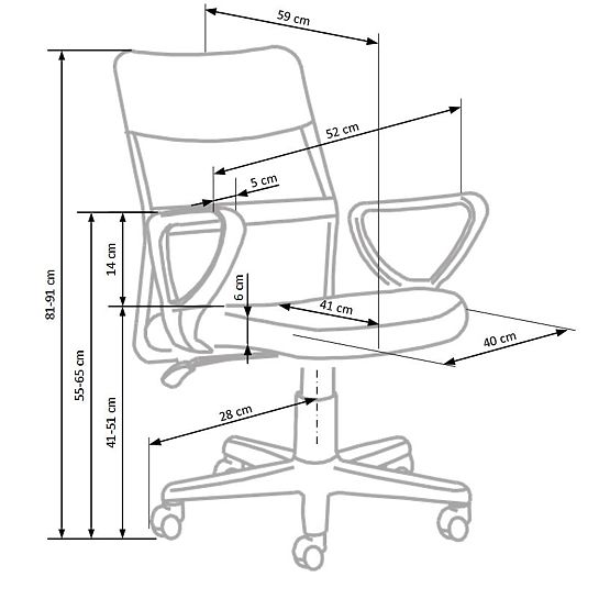 Dječja okretna stolica Timmy grey