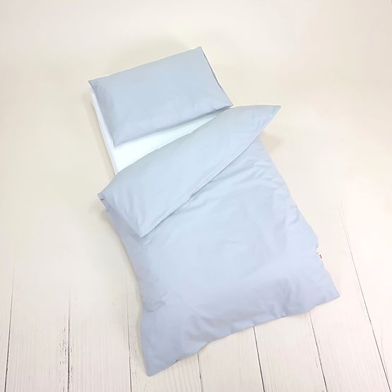Dječja pamučna posteljina 100x135 cm - siva