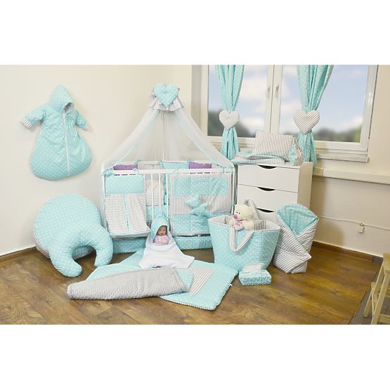 Dječja posteljina Grey Mint