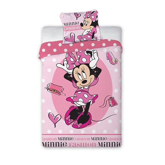 Dječja posteljina Minnie Mouse - točkice