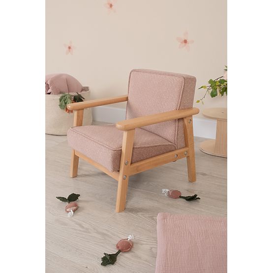 Dječja retro ružičasta fotelja Sakura