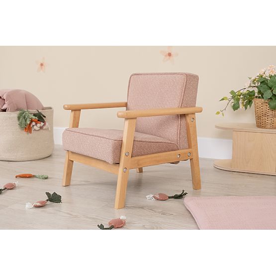 Dječja retro ružičasta fotelja Sakura