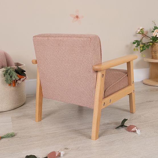 Dječja retro ružičasta fotelja Sakura