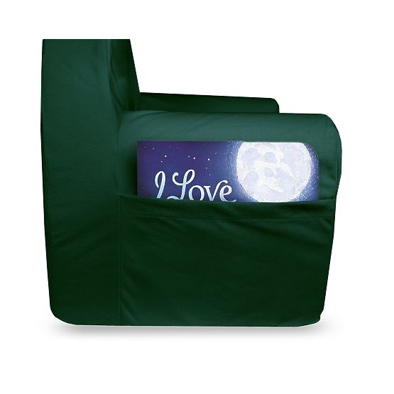 Dječja fotelja s ušima - tamnozelena