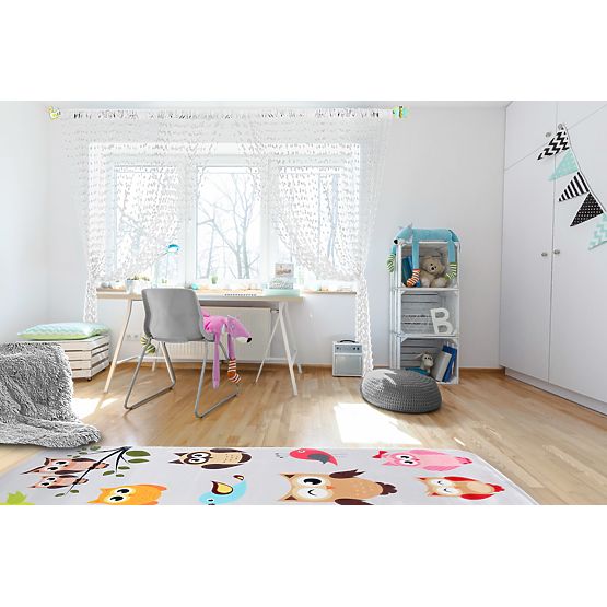 Dječja zavjesa Baby Ball bijela