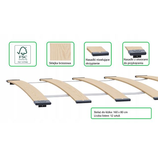 Dječji krevet FORMULA crvena 160x80 cm