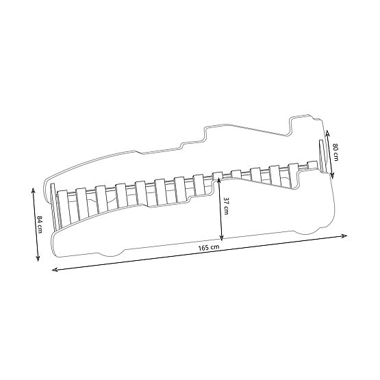 Dječji krevet FORMULA crvena 160x80 cm