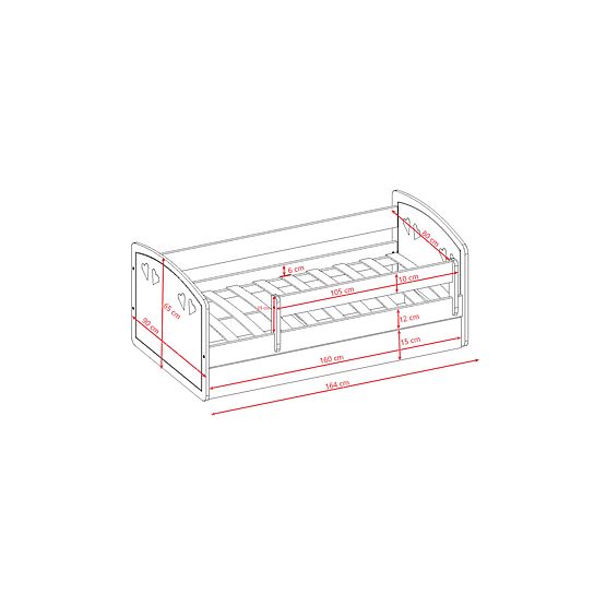 Dječji krevet Julie - ružičasti