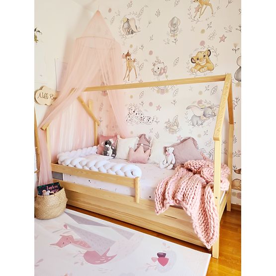Dječji krevet kućica Frank - prirodan