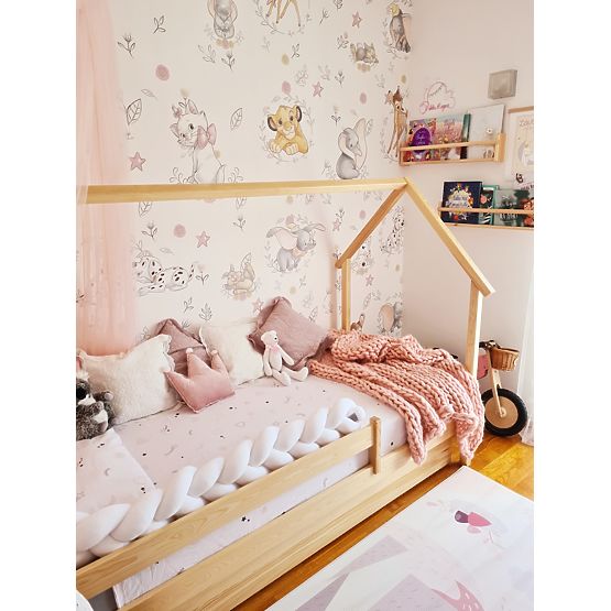 Dječji krevet kućica Frank - prirodan