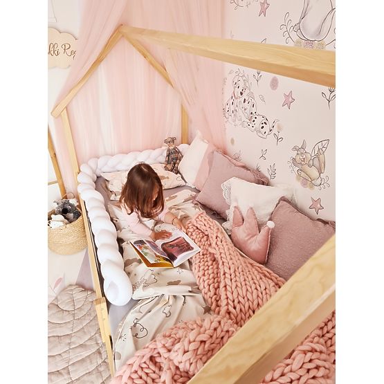 Dječji krevet kućica Frank - prirodan