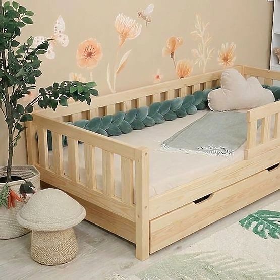 Dječji krevet Montessori Ourbaby Meadow plus - prirodni
