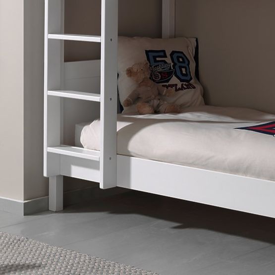 Dječji krevet na kat Lewis - bijeli