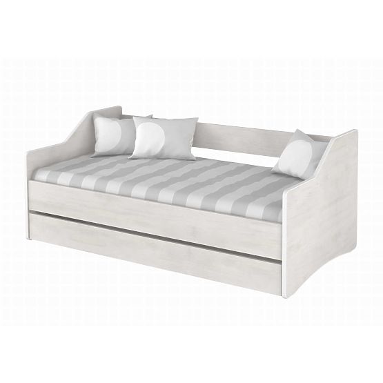 Dječji krevet s naslonom LULU - dekor norveškog bora