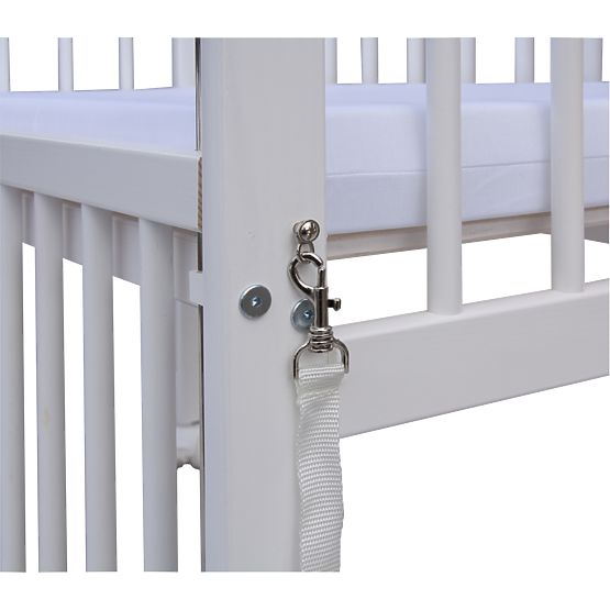 Dječji krevet vezan za roditeljski krevet BABY Scarlett - bijeli