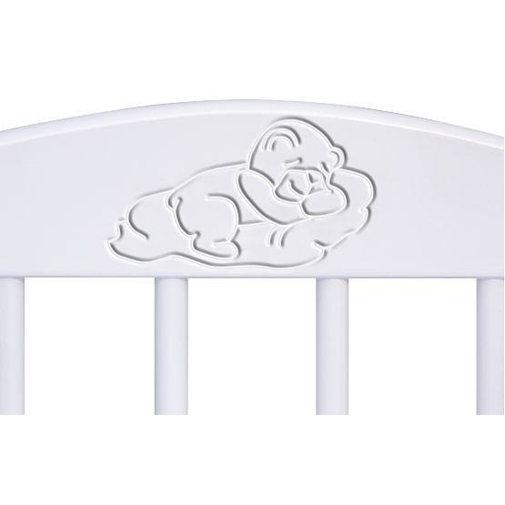 Dječji krevet vezan za roditeljski krevet BABY Scarlett - bijeli