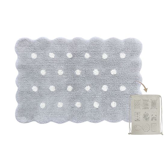 Dječji mini tepih - Mini Biscuit Pearl Grey
