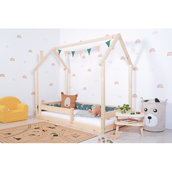 Dječji Montessori krevet kućica Chimney - lakiran