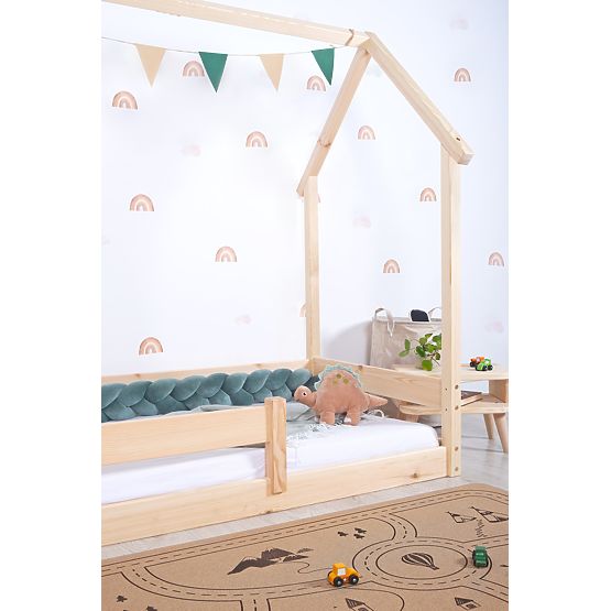 Dječji Montessori krevet kućica Chimney - lakiran