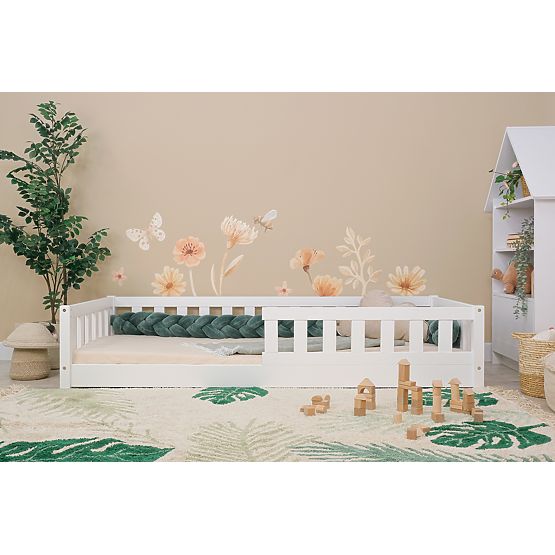 Dječji niski krevet Montessori Meadow - bijela