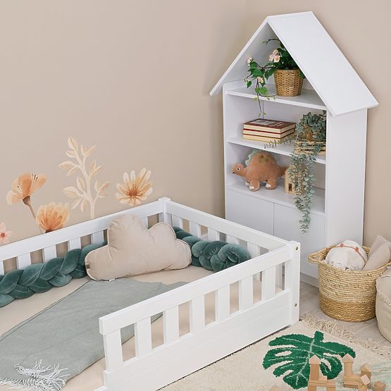 Dječji niski krevet Montessori Meadow - bijela