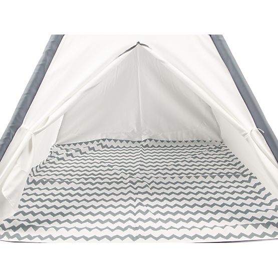 Dječji šator Teepee - sivo-bijeli