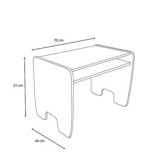 dječji stol Timi i dvije stolice bijele boje