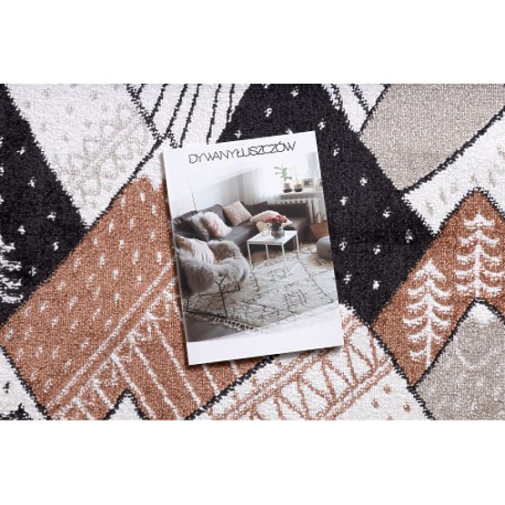 Dječji tepih FUN Tops, planine, krem