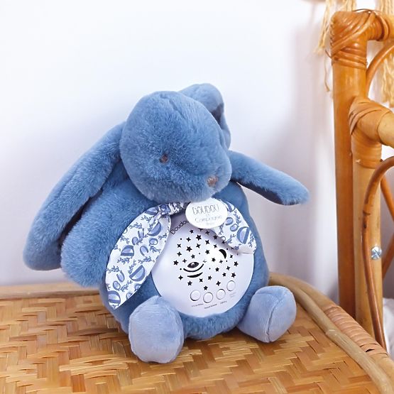 Doudou Glazbena kutija s projekcijom Plavi zeko