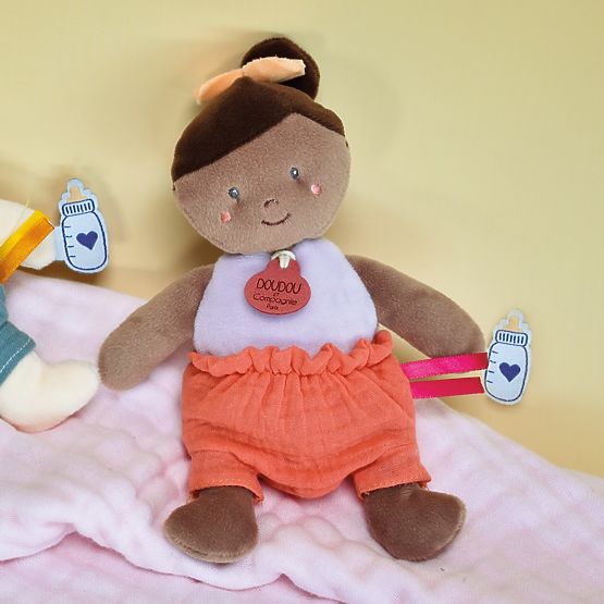 Doudou Jolijou Lutka 18 cm narančasta