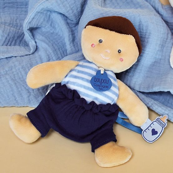 Doudou Jolijou Lutka 18 cm plava