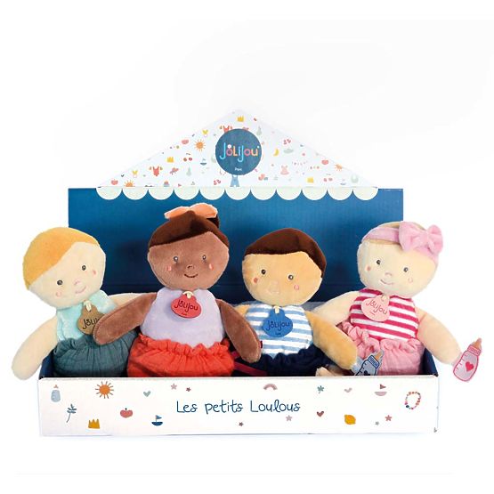 Doudou Jolijou Lutka 18 cm plava
