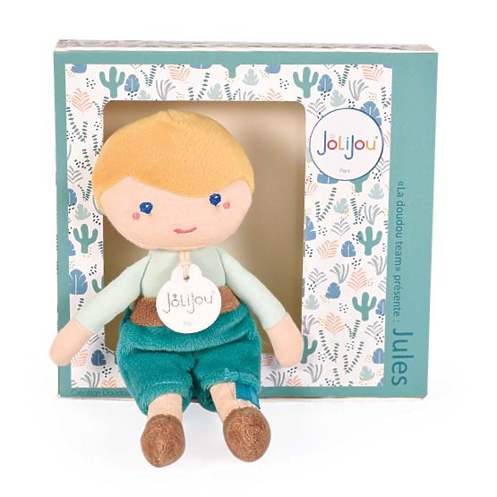 Doudou Jolijou Lutka Jules 16 cm zelena