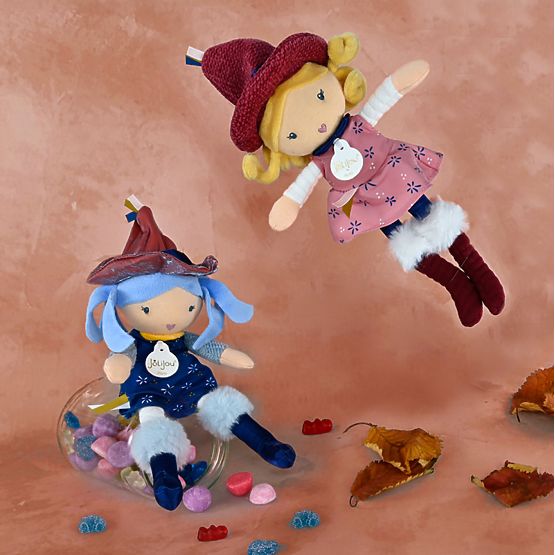 Doudou Jolijou Tkanene lutke Vještice 24 cm