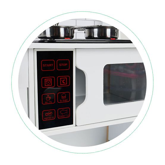 Drvena kuhinja za djecu + zvukovi i svjetla ECOTOYS