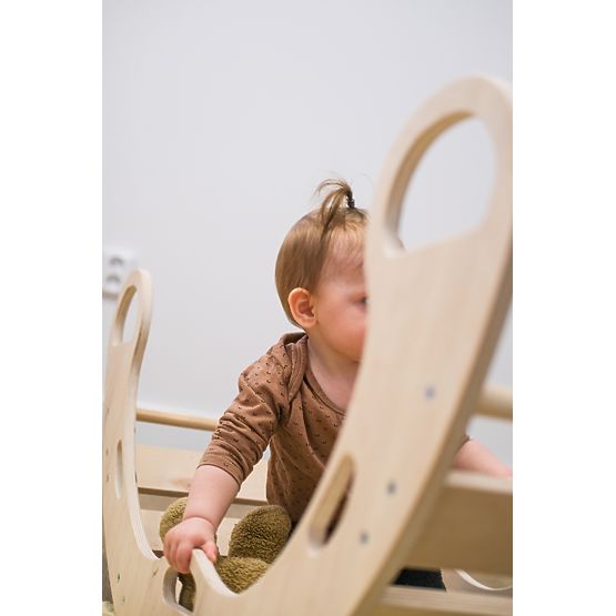 Drvena ljuljačka montessori - prirodna