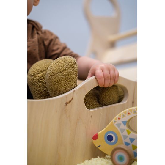 Drvena ljuljačka montessori - prirodna