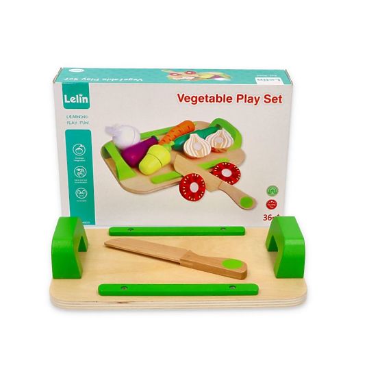 Dřevěná zelenina na krájení