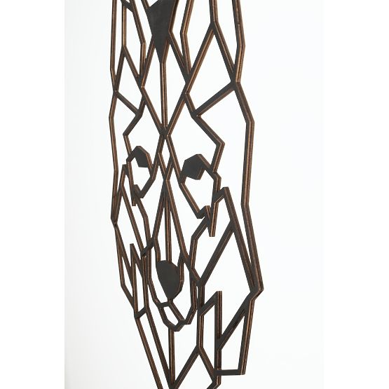 Drvena geometrijska slika - Vuk - različite boje