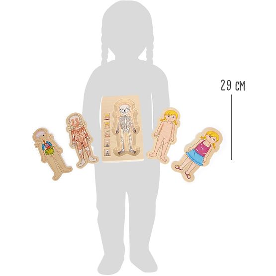 Drvena anatomska slagalica Small Foot