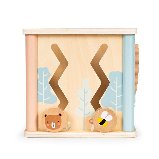 Drvena edukativna kocka s oblicima ECOTOYS