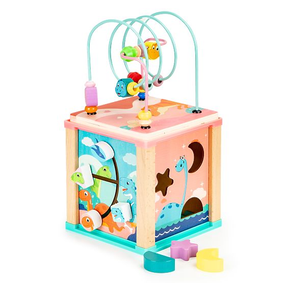 Drvena edukativna kocka, sorter mula ECOTOYS