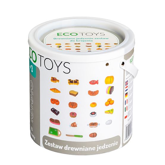 Drvena hrana za rezanje 23 komada ECOTOYS